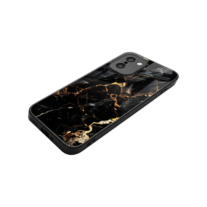 Golden Obsidian stylish phone case for oneplus 15r | glossy glass and slim fit
