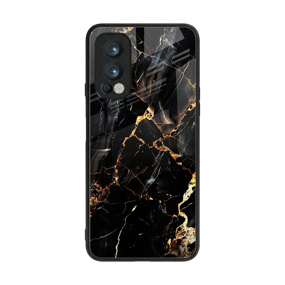 Golden Obsidian back phone cover | glass case for oneplus nord 2