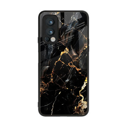 Golden Obsidian back phone cover | glass case for oneplus nord 2