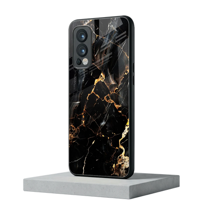Golden Obsidian oneplus nord 2 mobile cover | shockproof glass phone case