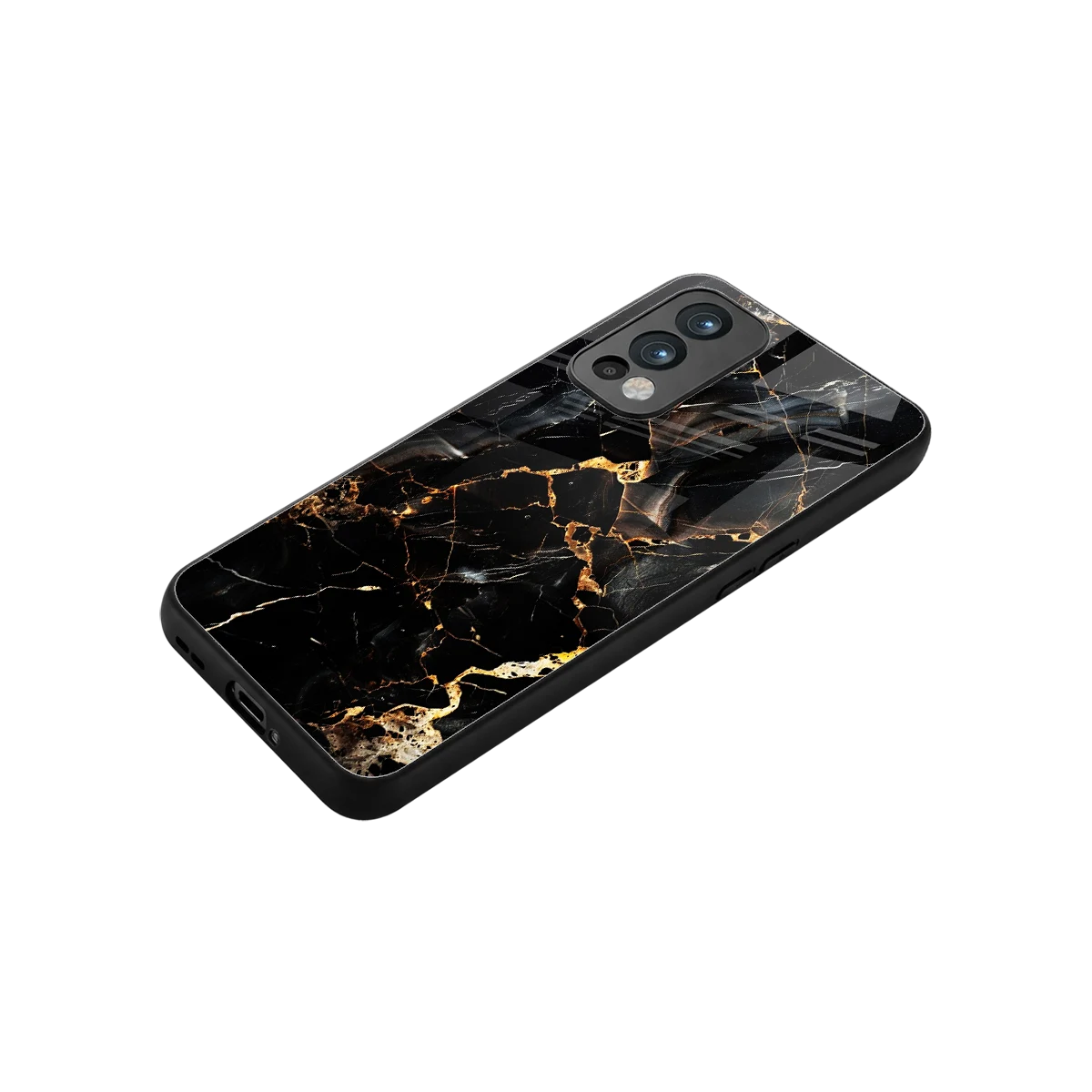 Golden Obsidian stylish phone case for oneplus nord 2 | glossy glass and slim fit