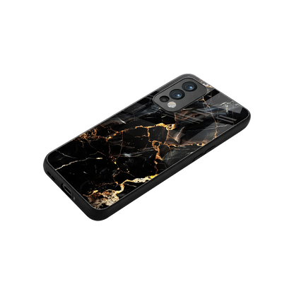 Golden Obsidian stylish phone case for oneplus nord 2 | glossy glass and slim fit