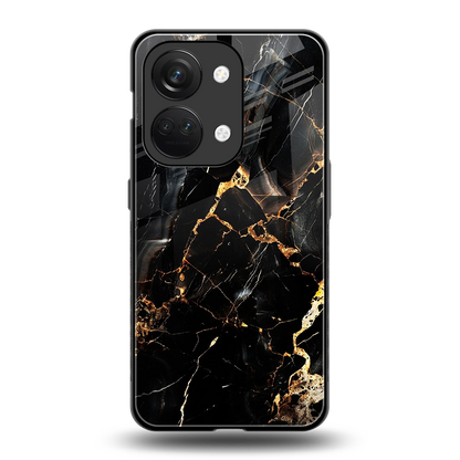 Golden Obsidian back phone cover | glass case for oneplus nord 3