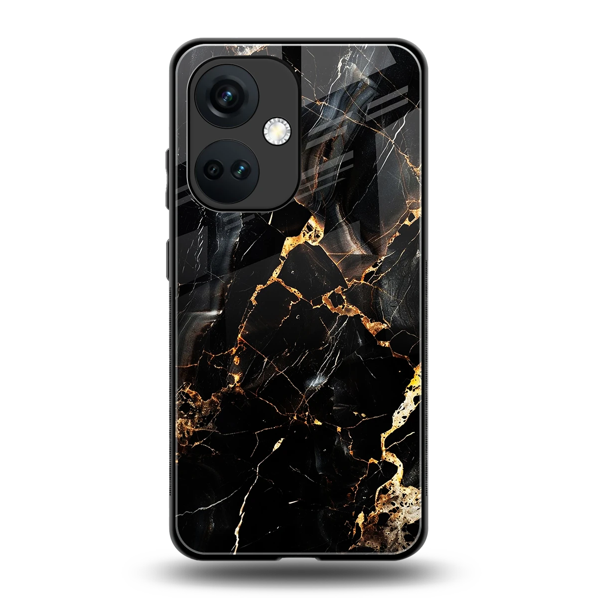 Golden Obsidian back phone cover | glass case for oneplus nord ce 3