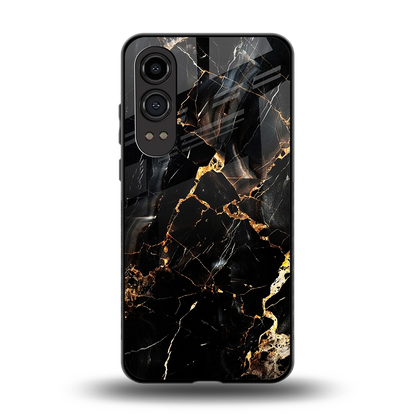 Golden Obsidian back phone cover | glass case for oneplus nord ce 4 lite