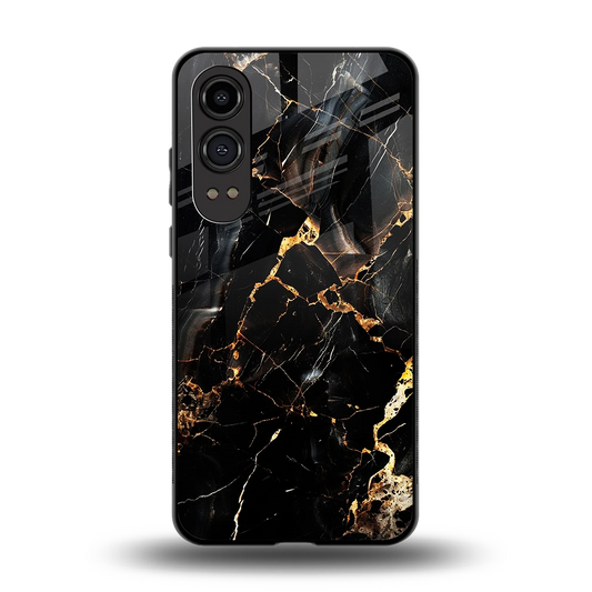 Golden Obsidian back phone cover | glass case for oneplus nord ce 4 lite