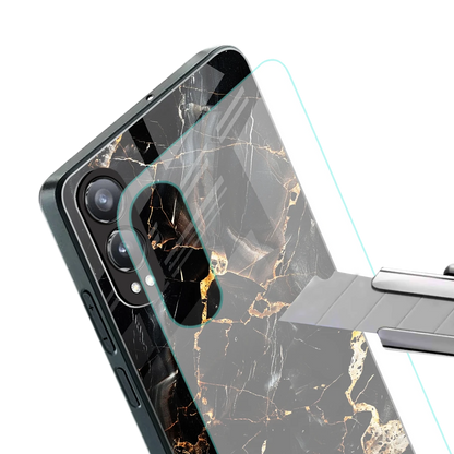 Golden Obsidian stylish phone case for oneplus nord ce 4 lite | glossy glass and slim fit