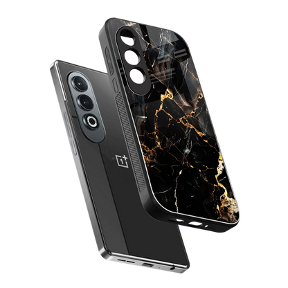 Golden Obsidian sleek oneplus nord ce 4 cover with tempered glass back and TPU edges