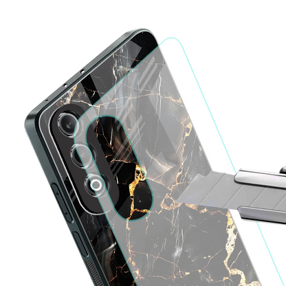 Golden Obsidian stylish phone case for oneplus nord ce 4 | glossy glass and slim fit