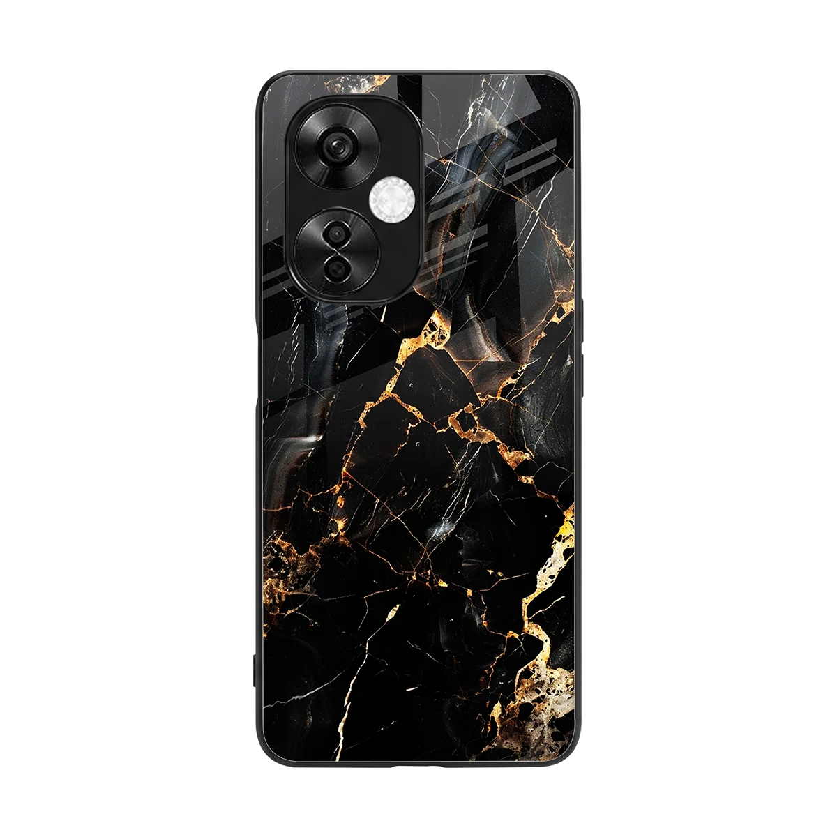 Golden Obsidian back phone cover | glass case for oneplus nord ce 3 lite