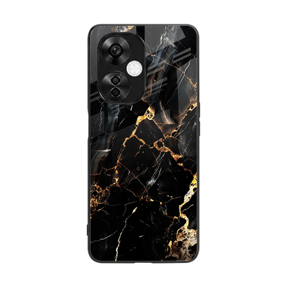 Golden Obsidian back phone cover | glass case for oneplus nord ce 3 lite