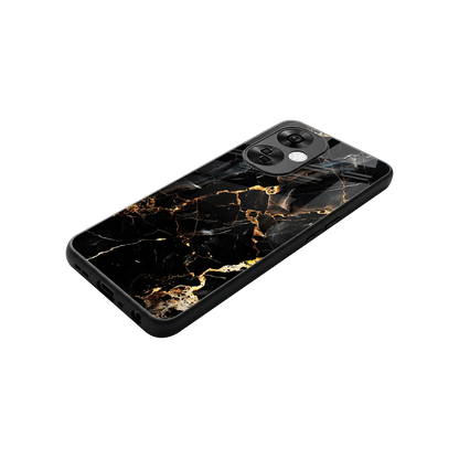 Golden Obsidian stylish phone case for oneplus nord ce 3 lite | glossy glass and slim fit