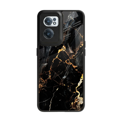 Golden Obsidian back phone cover | glass case for oneplus nord ce 2