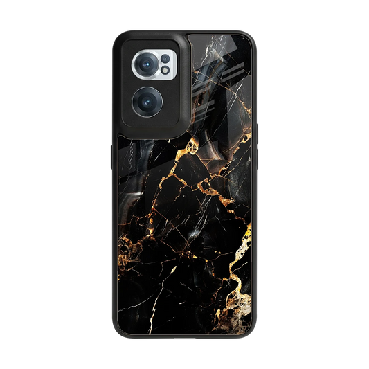 Golden Obsidian back phone cover | glass case for oneplus nord ce 2