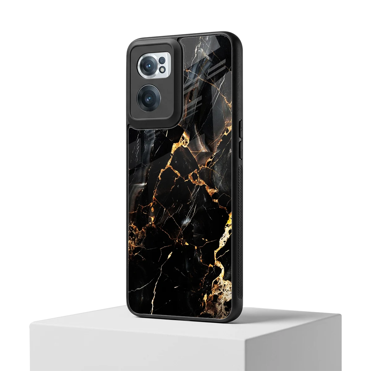 Golden Obsidian oneplus nord ce 2 mobile cover | shockproof glass phone case