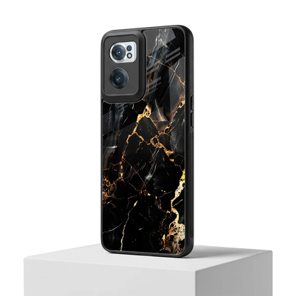 Golden Obsidian oneplus nord ce 2 mobile cover | shockproof glass phone case