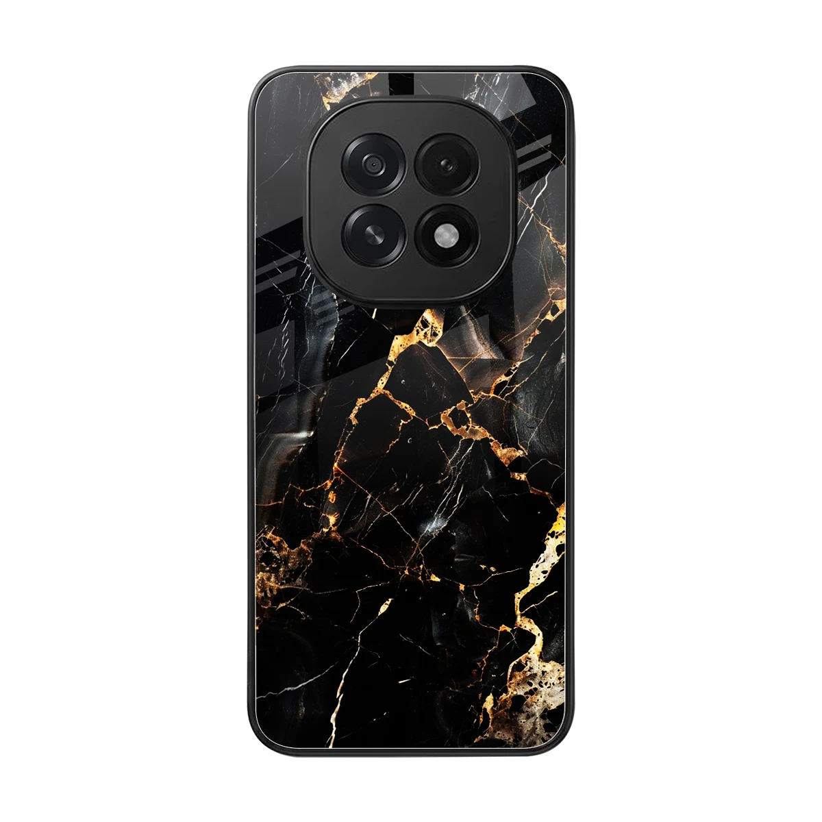 Golden Obsidian back phone cover | glass case for oppo f29 5g