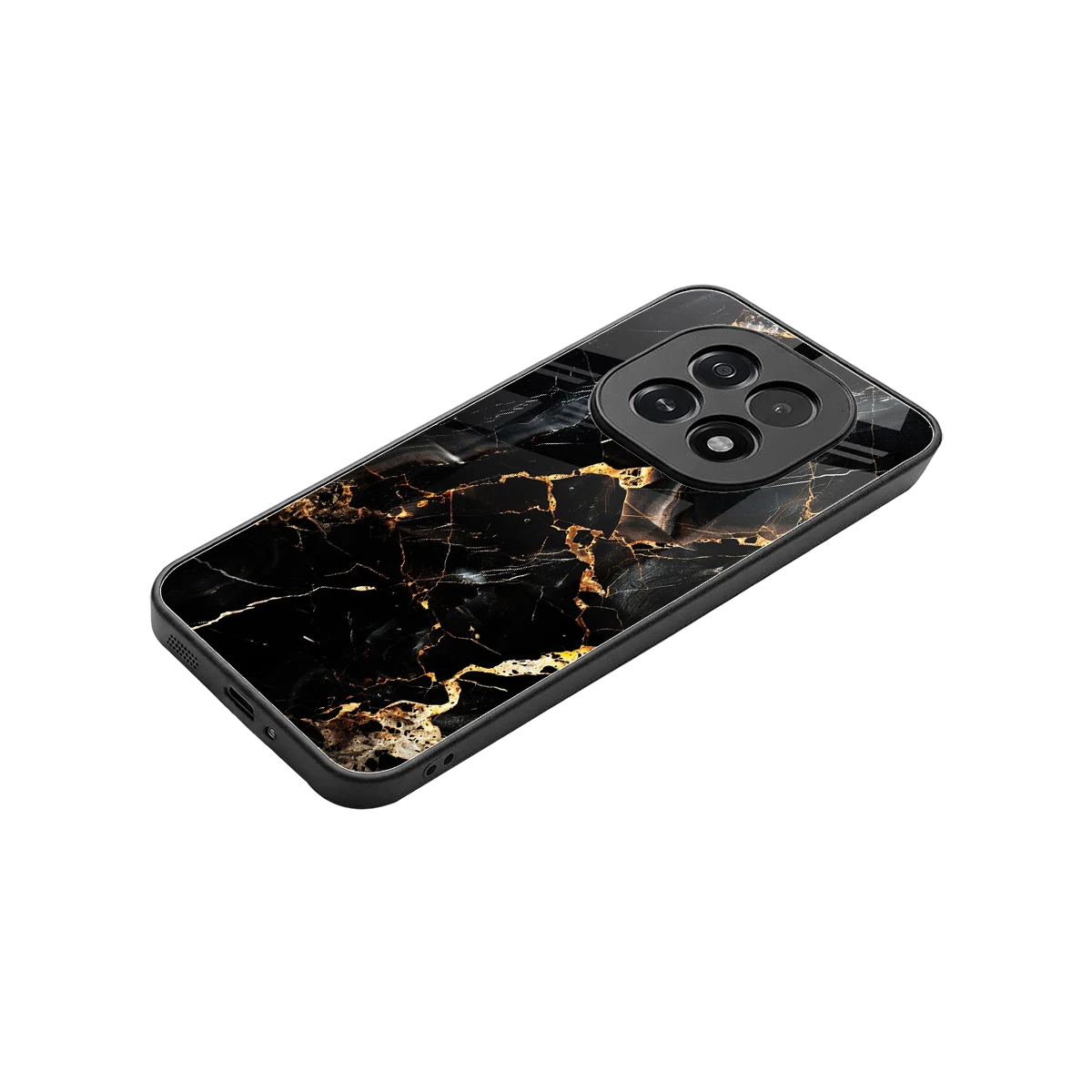 Golden Obsidian stylish phone case for oppo f29 5g | glossy glass and slim fit