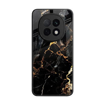 Golden Obsidian back phone cover | glass case for oppo f29 pro 5g