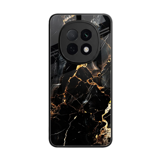 Golden Obsidian back phone cover | glass case for oppo f29 pro 5g