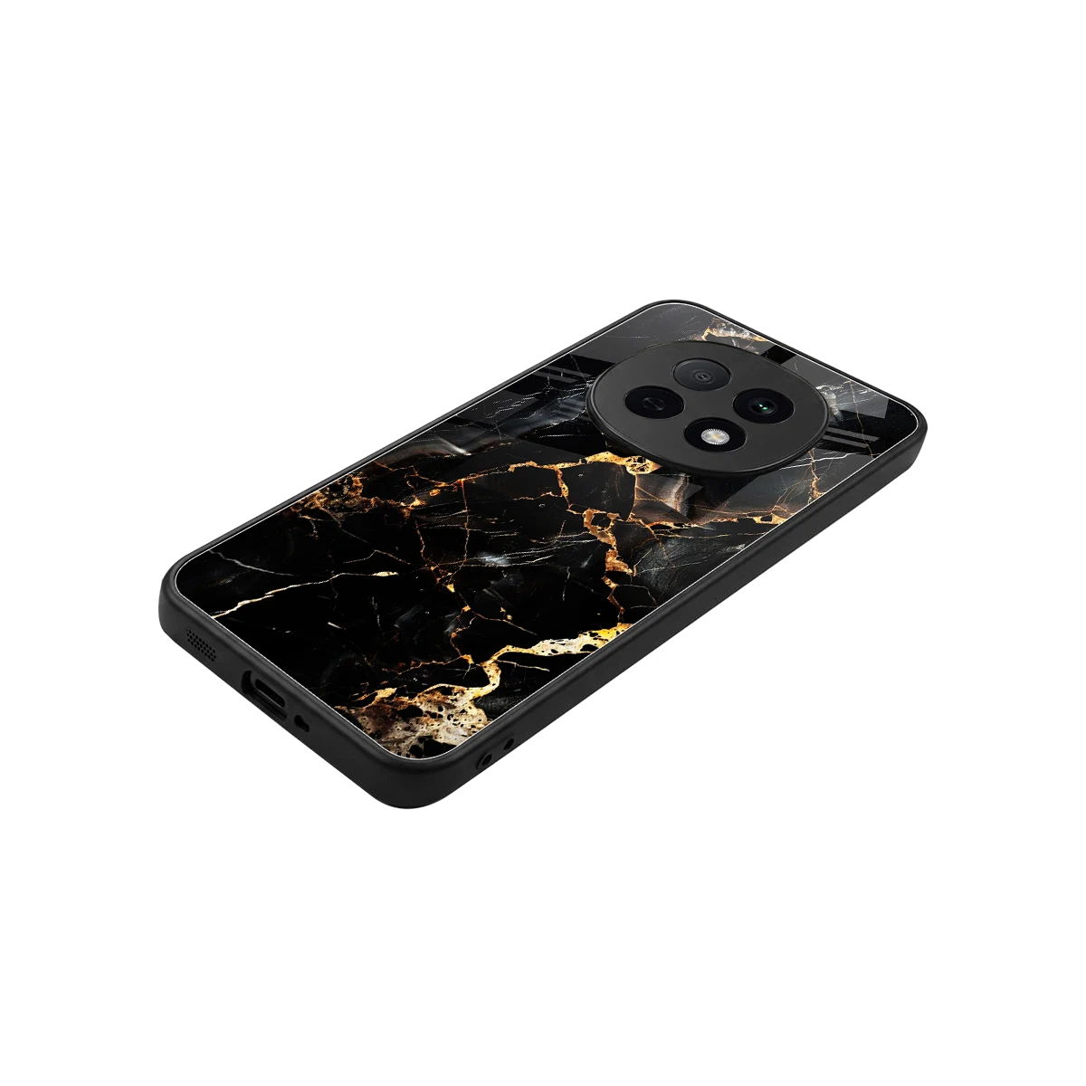 Golden Obsidian stylish phone case for oppo f29 pro 5g | glossy glass and slim fit