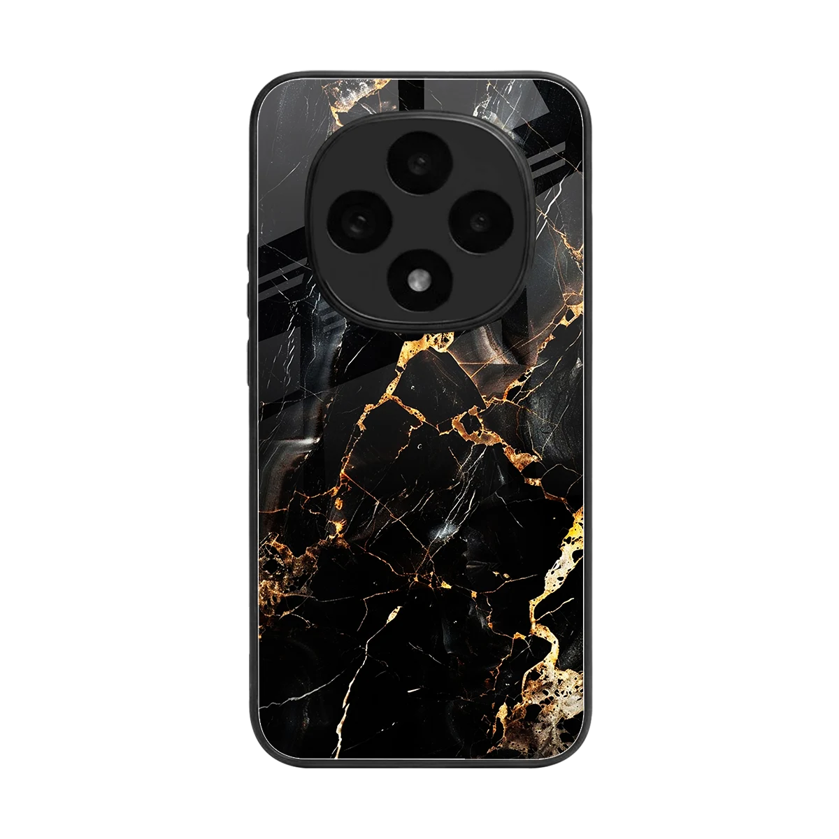 Golden Obsidian back phone cover | glass case for oppo f31 pro 5g