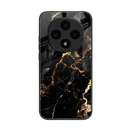 Golden Obsidian back phone cover | glass case for oppo f31 pro 5g