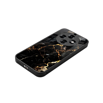 Golden Obsidian stylish phone case for oppo f31 pro 5g | glossy glass and slim fit