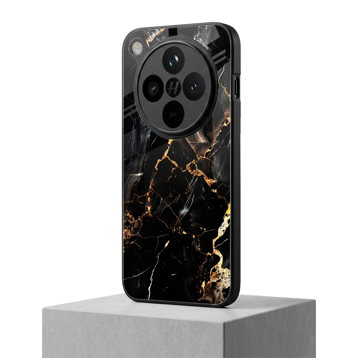 Golden Obsidian oppo find x8 mobile cover | shockproof glass phone case