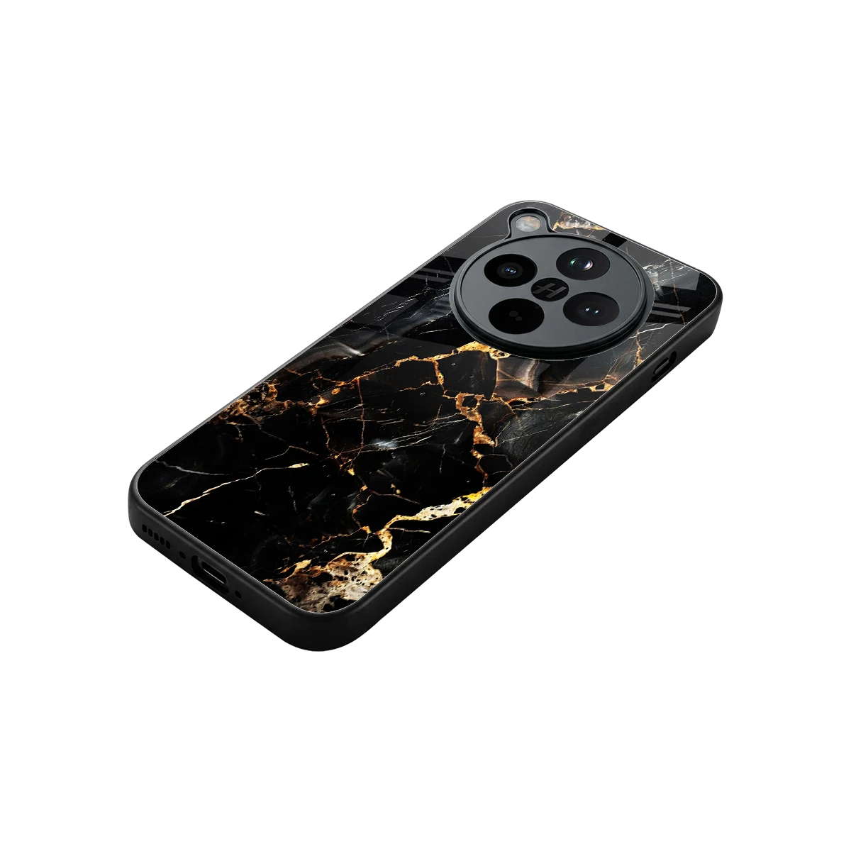 Golden Obsidian stylish phone case for oppo find x8 | glossy glass and slim fit