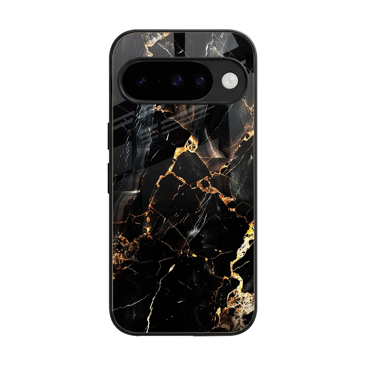 Golden Obsidian back phone cover | glass case for google pixel 10