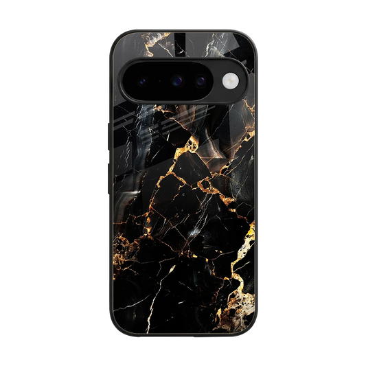 Golden Obsidian back phone cover | glass case for google pixel 10