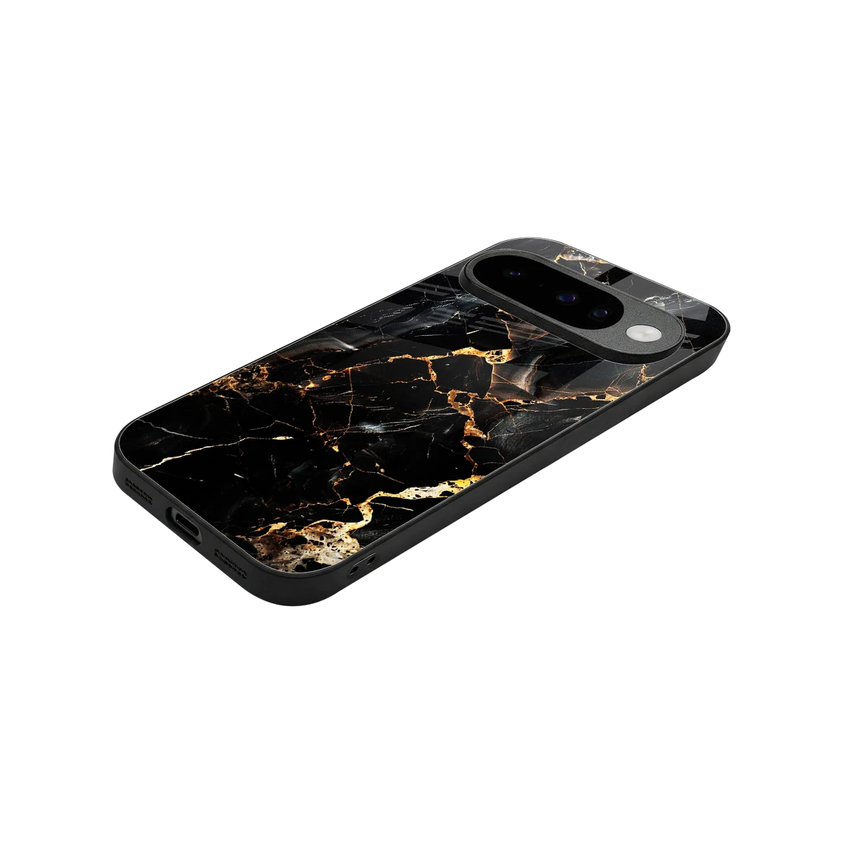 Golden Obsidian stylish phone case for google pixel 10 | glossy glass and slim fit