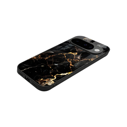 Golden Obsidian stylish phone case for google pixel 10 | glossy glass and slim fit