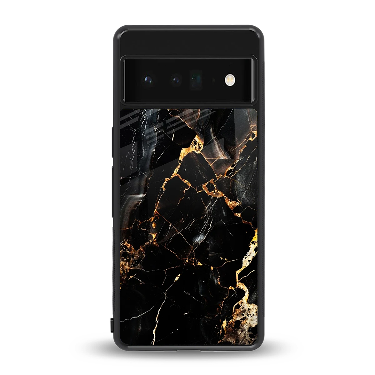 Golden Obsidian back phone cover | glass case for google pixel 6 pro