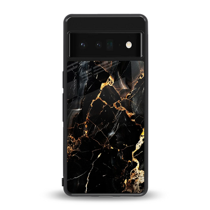 Golden Obsidian back phone cover | glass case for google pixel 6 pro