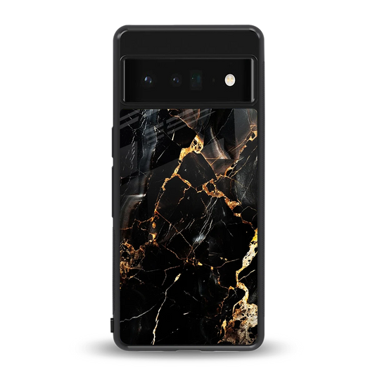 Golden Obsidian back phone cover | glass case for google pixel 6 pro