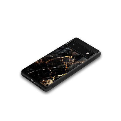 Golden Obsidian google pixel 6a mobile cover | shockproof glass phone case