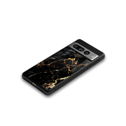 Golden Obsidian google pixel 7 pro mobile cover | shockproof glass phone case