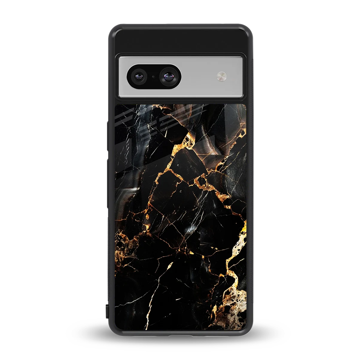Golden Obsidian back phone cover | glass case for google pixel 7
