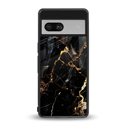 Golden Obsidian back phone cover | glass case for google pixel 7