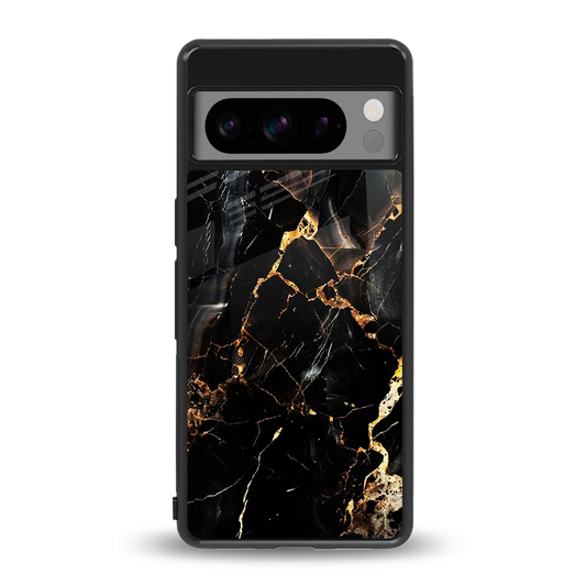 Golden Obsidian back phone cover | glass case for google pixel 8 pro