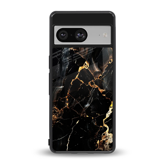 Golden Obsidian back phone cover | glass case for google pixel 8