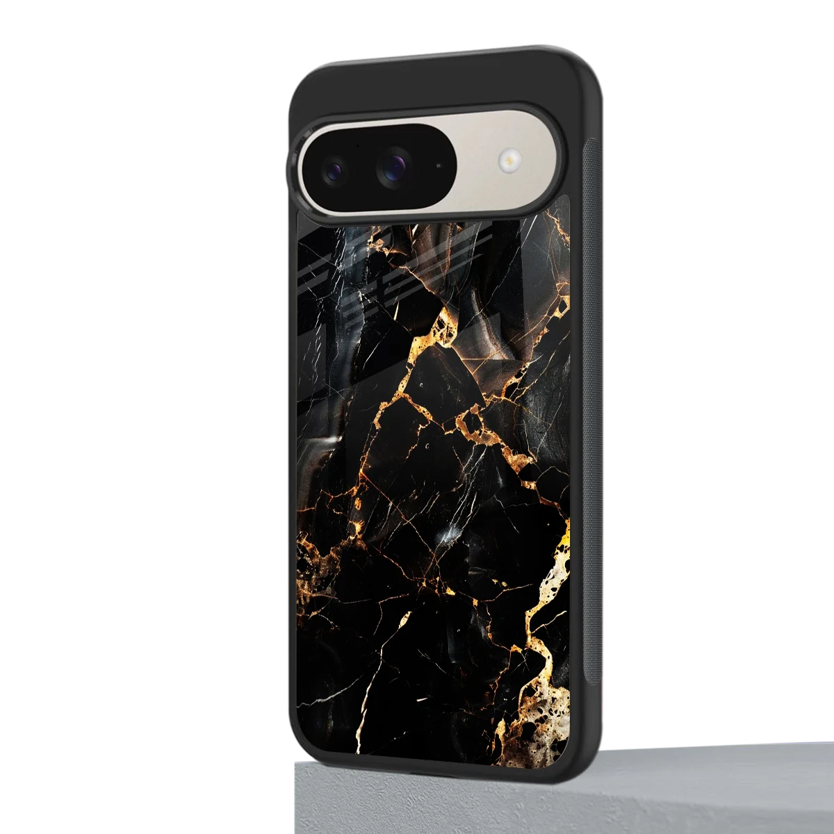 Golden Obsidian google pixel 9 mobile cover | shockproof glass phone case