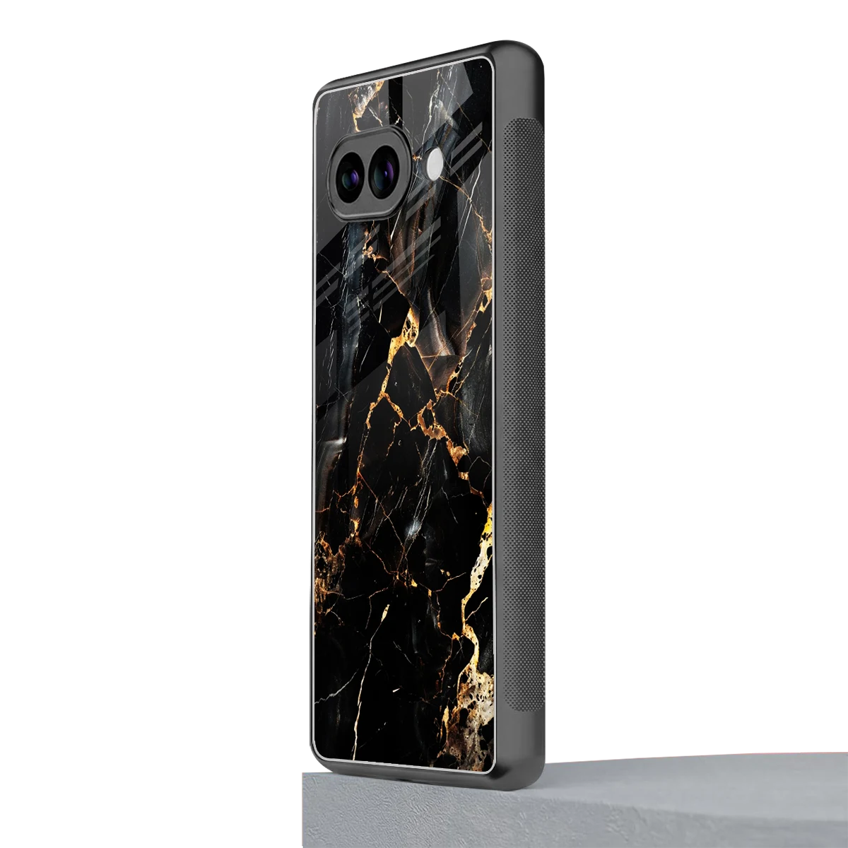 Golden Obsidian google pixel 9a mobile cover | shockproof glass phone case