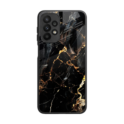 Golden Obsidian back phone cover | glass case for samsung galaxy a23
