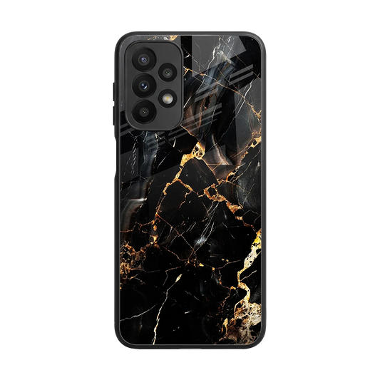 Golden Obsidian back phone cover | glass case for samsung galaxy a23