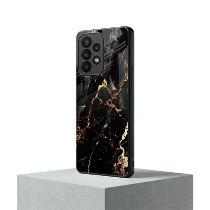 Golden Obsidian samsung galaxy a23 mobile cover | shockproof glass phone case