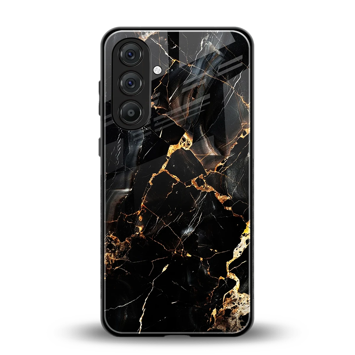 Golden Obsidian back phone cover | glass case for samsung galaxy m36 5g