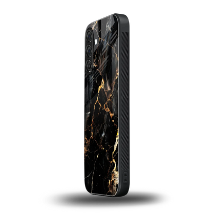 Golden Obsidian samsung galaxy m36 5g mobile cover | shockproof glass phone case